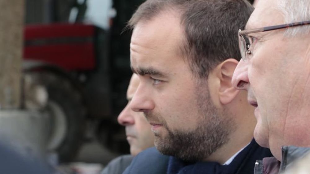 Sébastien Lecornu en visite dans la Vienne le 25 septembre 2017. © Vincent Gobert/GFA